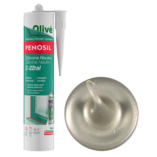 SILICONA NEUTRA C-22 INOX DORADO 300ML