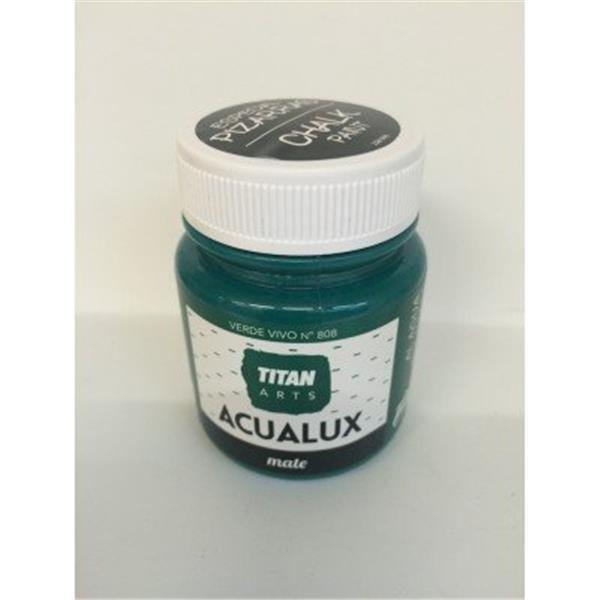 ACUALUX CHALK PAINT VERDE VIVO 808 100ML EFECTO TIZA TITAN