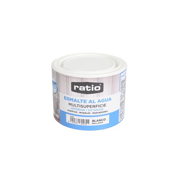 Esmalte acrilico multisuperficie ratio brillante blanco 250 ml.