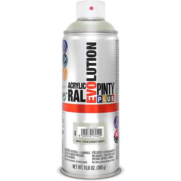 PINTURA SPRAY GRIS RAL. 7035 520CC. PINTY PLUS