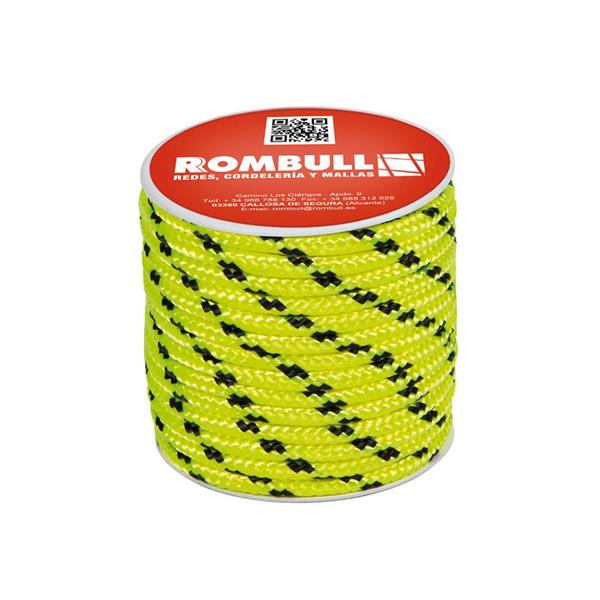 CUERDA POLIEST.TREN.100 8MM/15M AMAR. FL