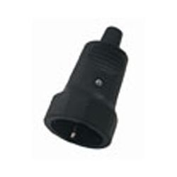 BASE ENCHUFE GOMA SINTETICA NEGRO