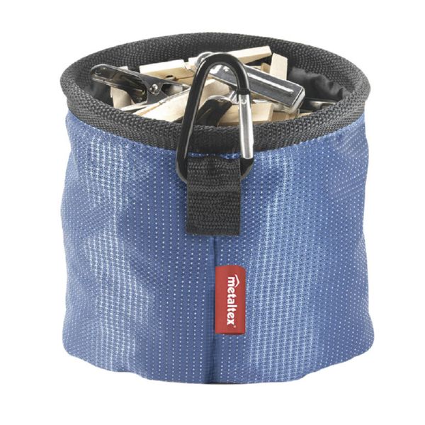 Bolsa portapinzas con mosquetón colgador