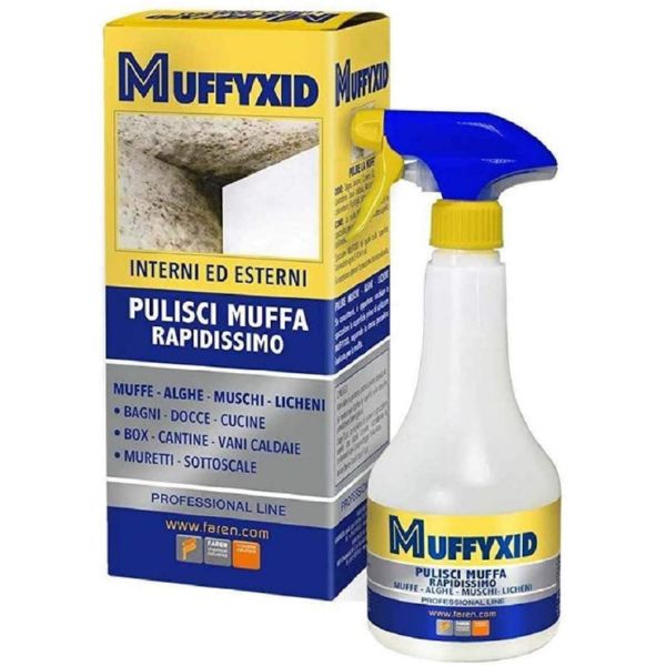 Tratamiento elimina moho pulverizador Muffyxid. 500 ml. antimoho Faren