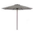 Parasol aluminio 3x3 m. Imitaci&oacute;n madera. Color crudo. Recli